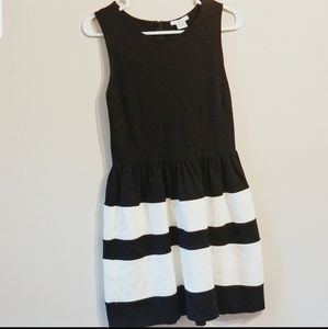 Bar lll black and white dress